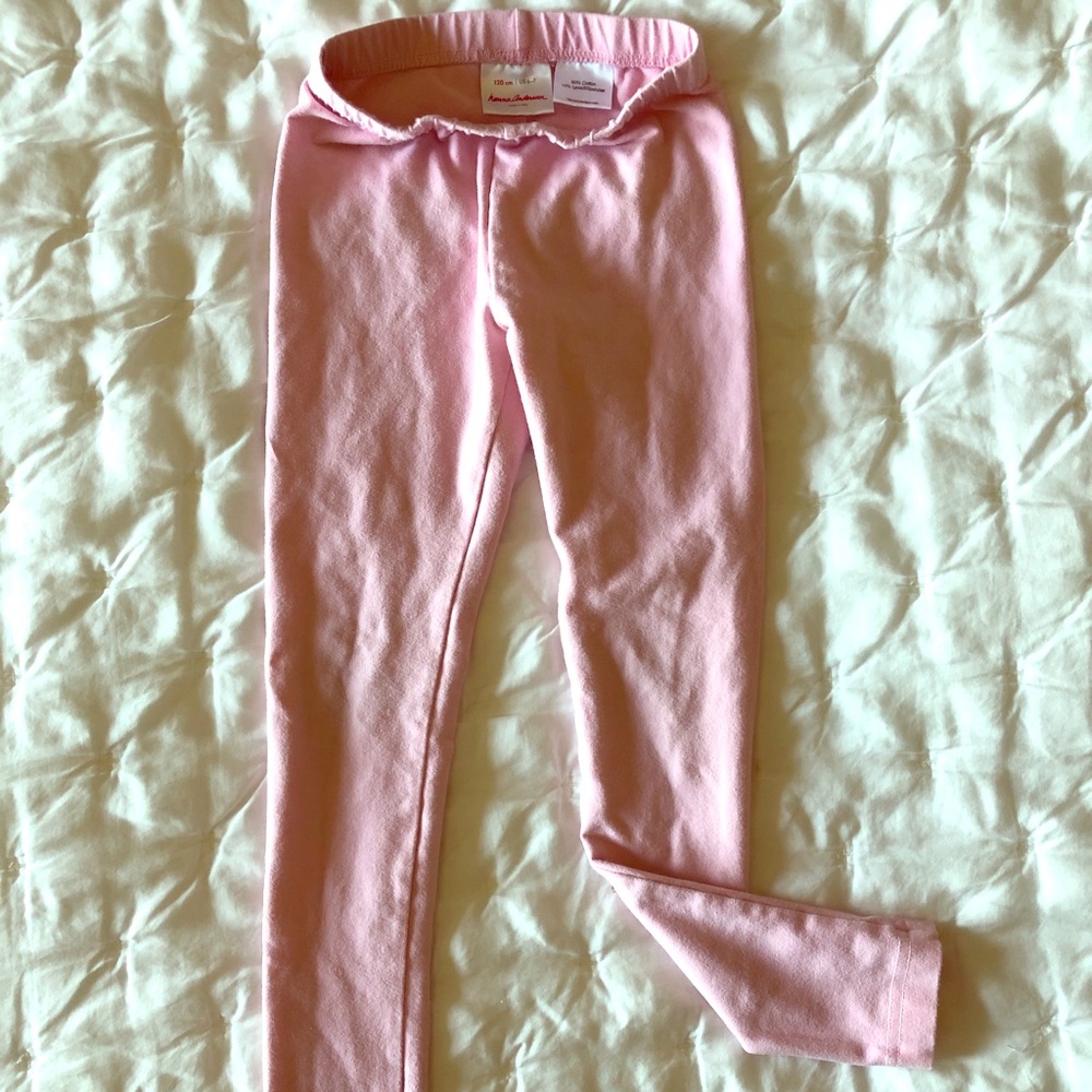 Hanna Andersson Girls slim leggings sz6